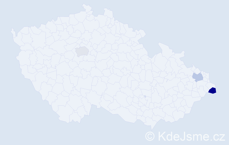 Jméno: 'Samuel Elias', počet výskytů 3 v celé ČR