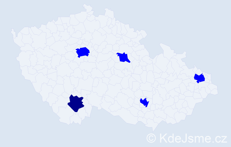 Jméno: 'Thi Anh Nguyet', počet výskytů 6 v celé ČR
