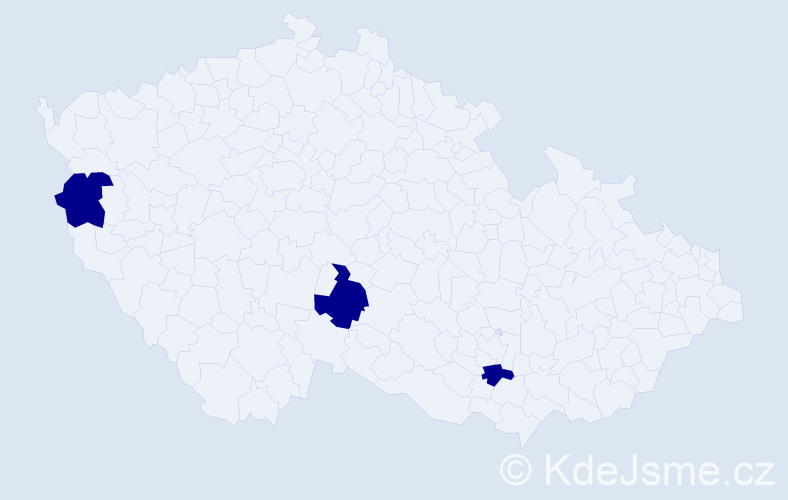 Jméno: 'Quoc Thai', počet výskytů 3 v celé ČR