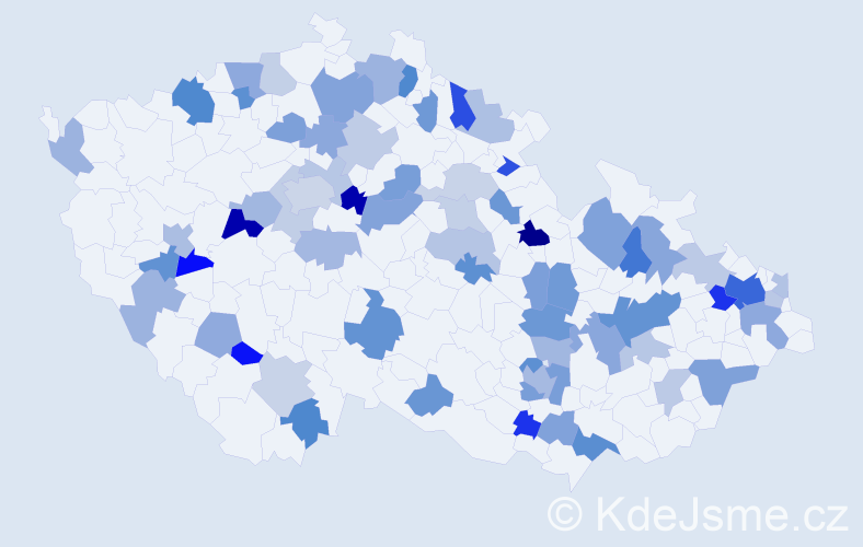 Jméno: 'Radimír', počet výskytů 114 v celé ČR
