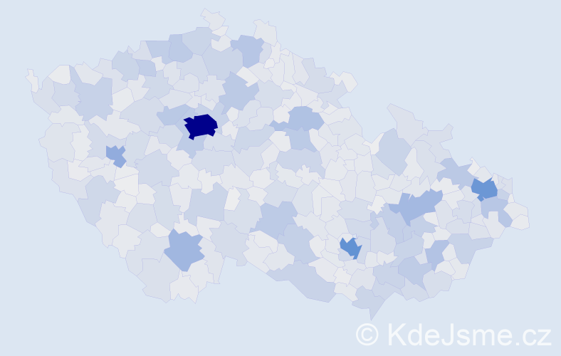 Jméno: 'Miroslava', počet výskytů 44459 v celé ČR