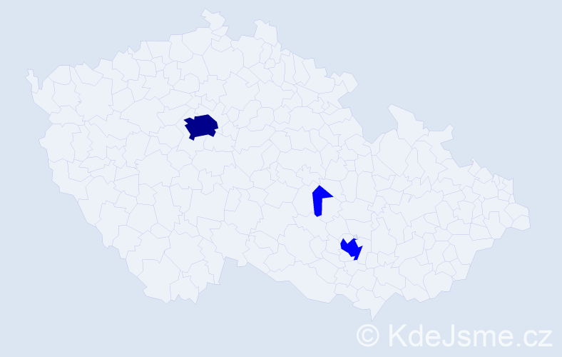 Jméno: 'Tereza Ester', počet výskytů 4 v celé ČR