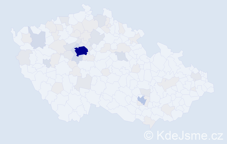 Jméno: 'Iuliia', počet výskytů 166 v celé ČR
