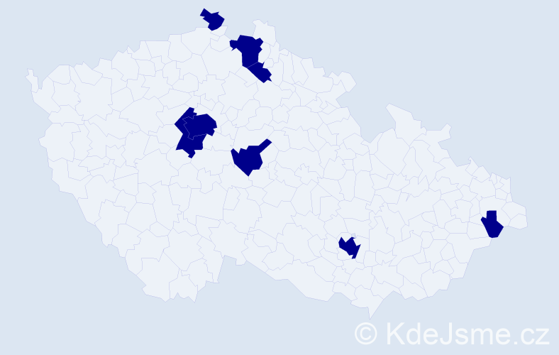 Jméno: 'Rick', počet výskytů 8 v celé ČR