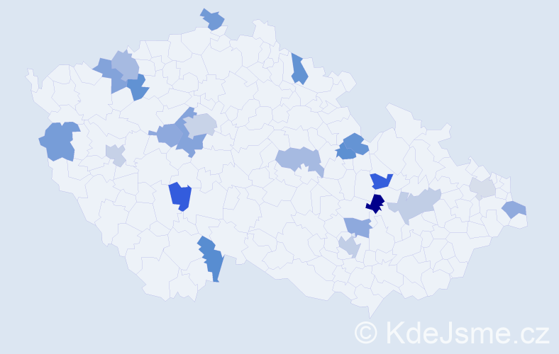 Jméno: 'Lilia', počet výskytů 28 v celé ČR