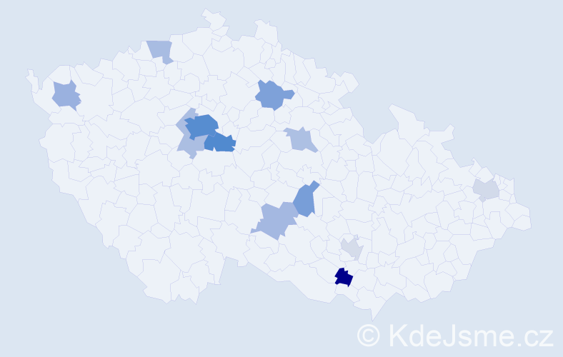 Jméno: 'Davit', počet výskytů 35 v celé ČR