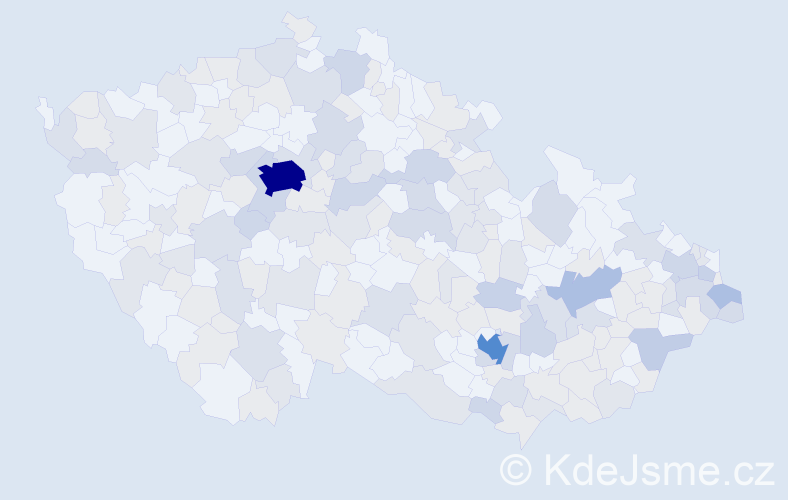 Jméno: 'Noemi', počet výskytů 379 v celé ČR