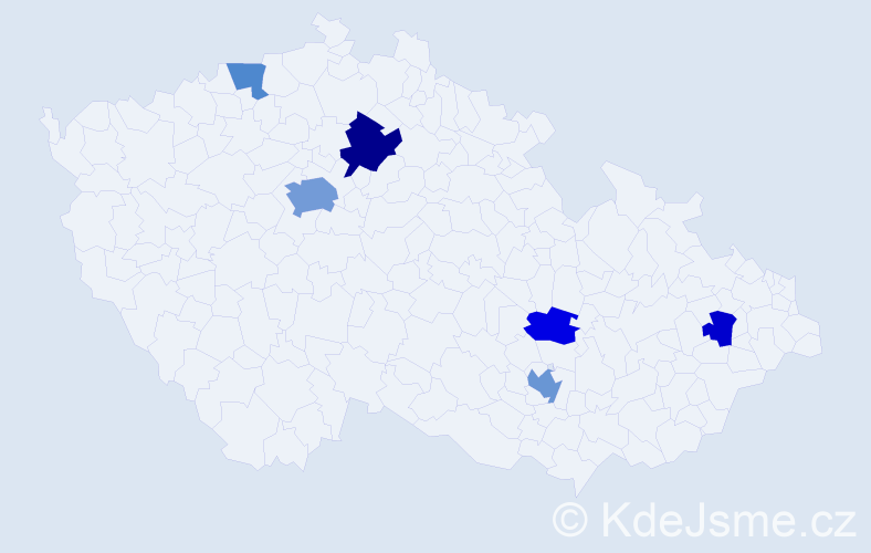 Jméno: 'Azra', počet výskytů 12 v celé ČR