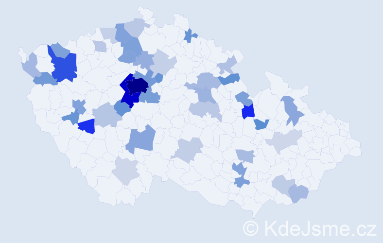 Jméno: 'Sofiya', počet výskytů 155 v celé ČR