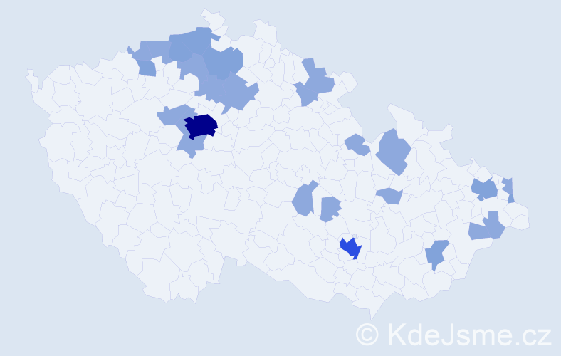 Jméno: 'Dolores', počet výskytů 44 v celé ČR