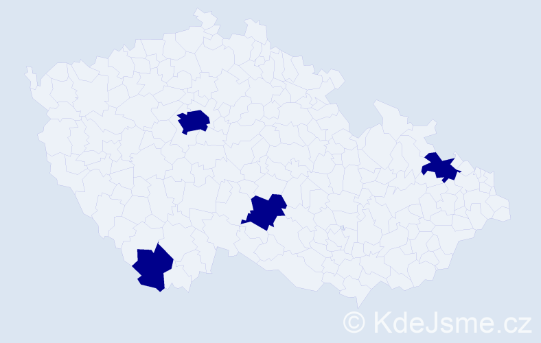 Jméno: 'Loris', počet výskytů 4 v celé ČR