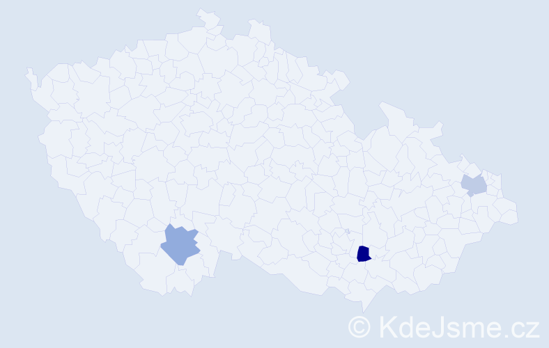 Jméno: 'Petr Jaromír', počet výskytů 3 v celé ČR