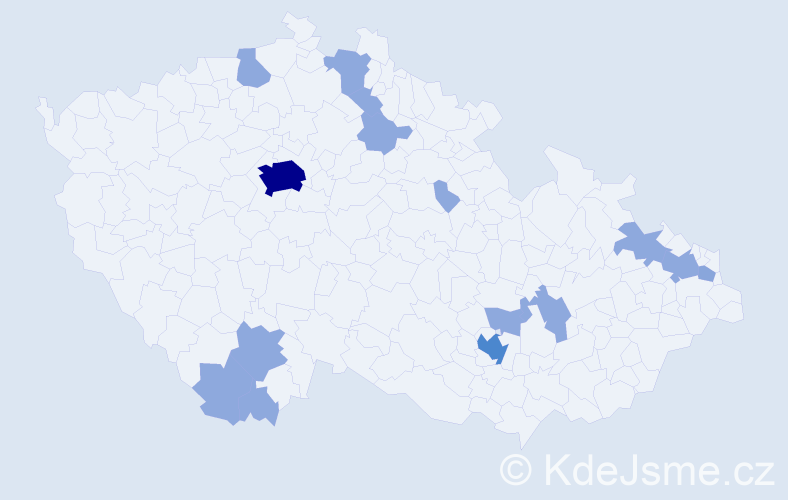 Jméno: 'Giorgio', počet výskytů 27 v celé ČR