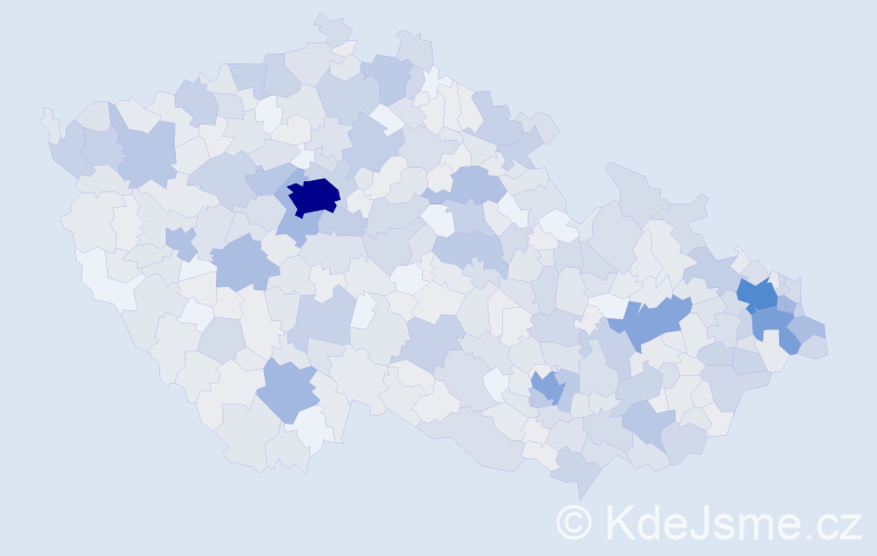 Jméno: 'Damián', počet výskytů 1091 v celé ČR