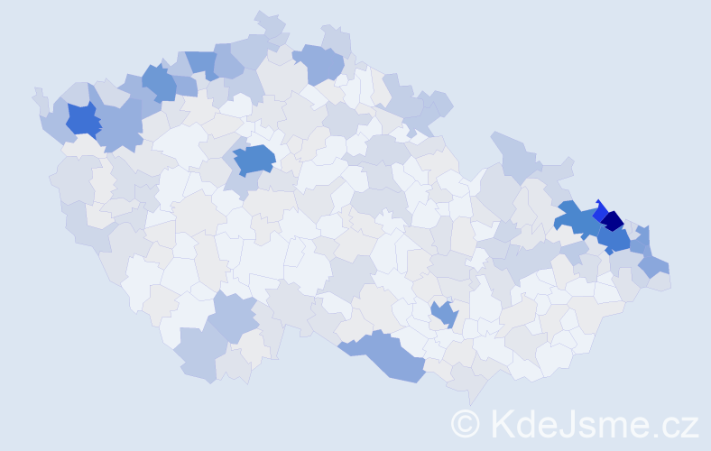 Jméno: 'Gerhard', počet výskytů 983 v celé ČR