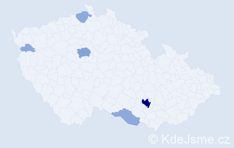 Jméno: 'Natasha', počet výskytů 13 v celé ČR