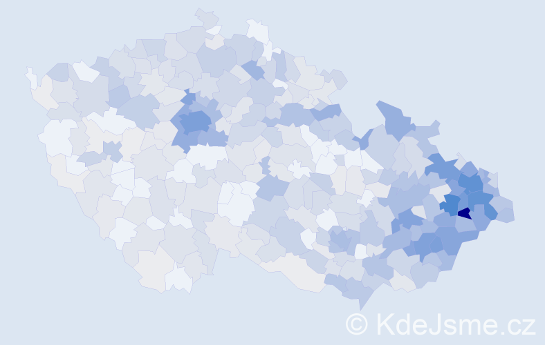 Jméno: 'Radana', počet výskytů 1694 v celé ČR