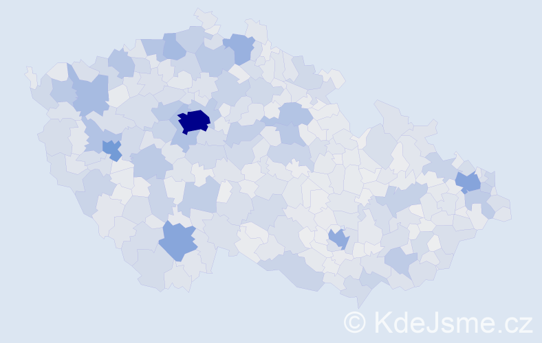 Jméno: 'Štěpánka', počet výskytů 12065 v celé ČR