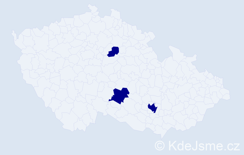 Jméno: 'Barbora Emma', počet výskytů 3 v celé ČR