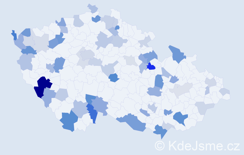 Jméno: 'Ioan', počet výskytů 130 v celé ČR