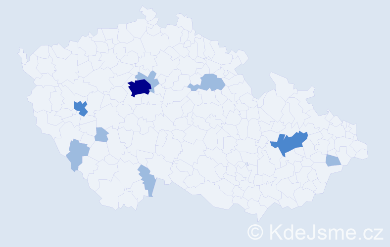 Jméno: 'Inesa', počet výskytů 14 v celé ČR