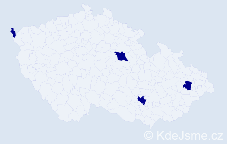 Jméno: 'Dashtseren', počet výskytů 4 v celé ČR
