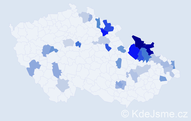 Jméno: 'Dimitrios', počet výskytů 58 v celé ČR