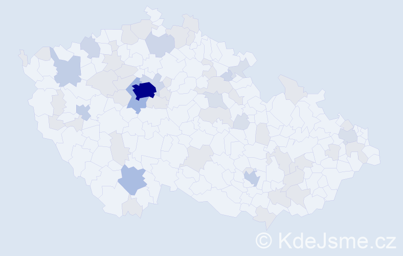 Jméno: 'Viktorija', počet výskytů 126 v celé ČR