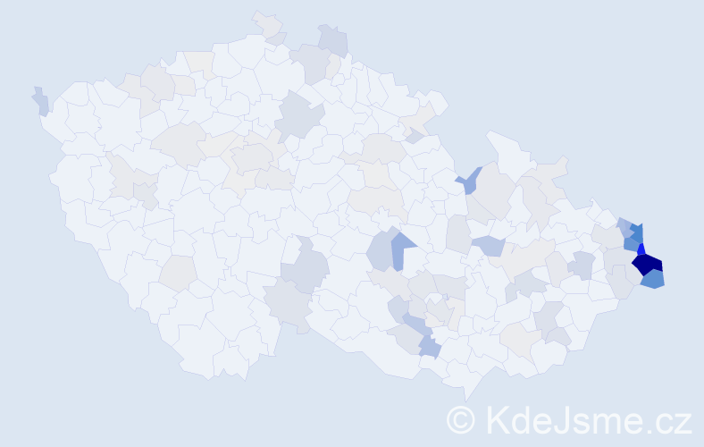 Jméno: 'Česlav', počet výskytů 316 v celé ČR