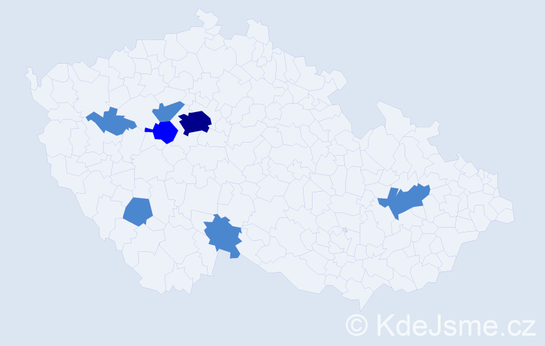 Jméno: 'Rosarie', počet výskytů 10 v celé ČR