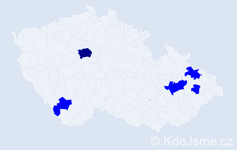 Jméno: 'Kaya', počet výskytů 6 v celé ČR