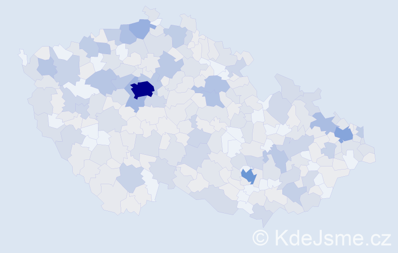 Jméno: 'Nelly', počet výskytů 871 v celé ČR
