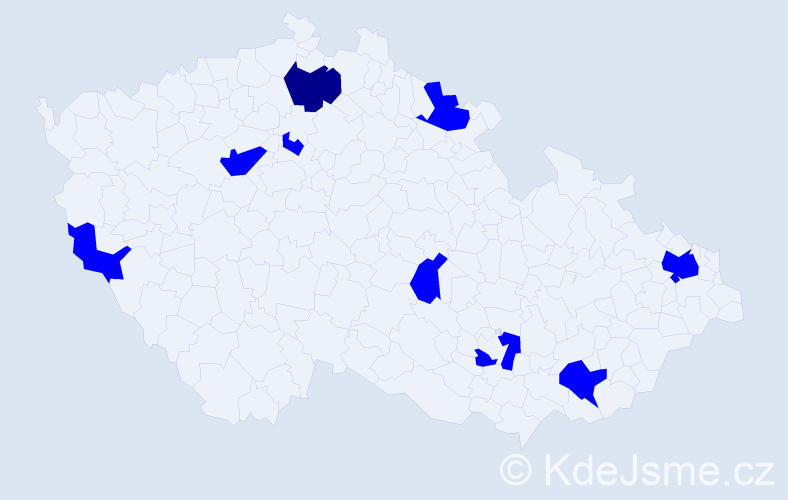 Jméno: 'Matyáš Martin', počet výskytů 10 v celé ČR
