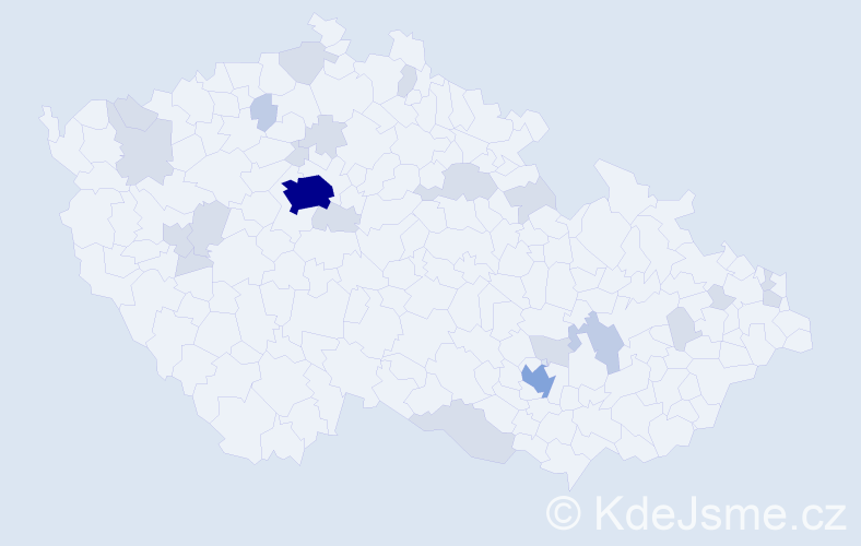 Jméno: 'Ben', počet výskytů 47 v celé ČR
