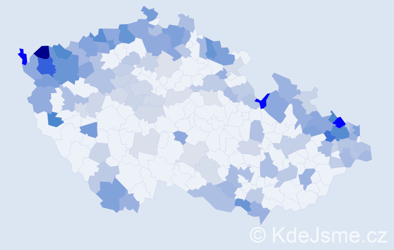 Jméno: 'Inge', počet výskytů 279 v celé ČR