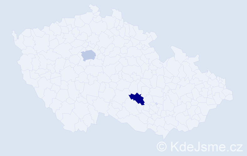 Jméno: 'Jessica Elizabeth', počet výskytů 3 v celé ČR