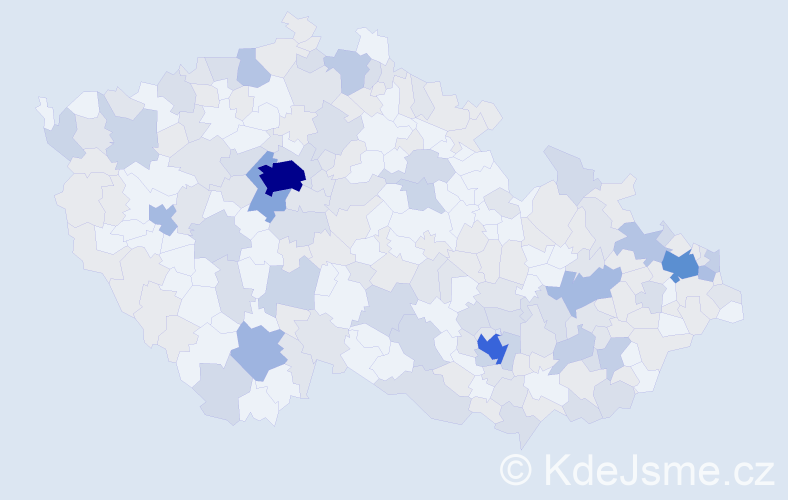 Jméno: 'Isabella', počet výskytů 460 v celé ČR