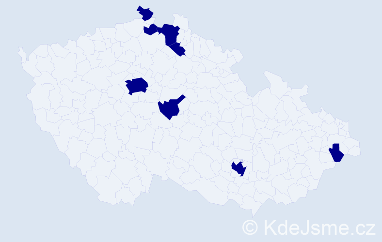 Jméno: 'Rick', počet výskytů 8 v celé ČR