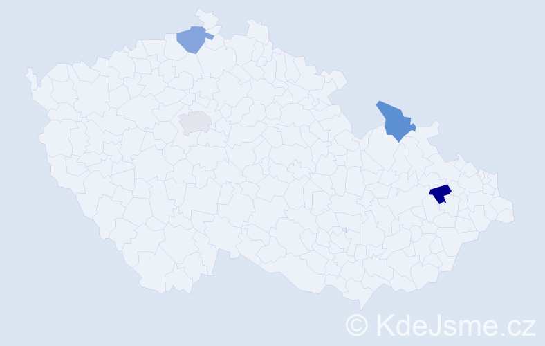 Jméno: 'Sania', počet výskytů 4 v celé ČR