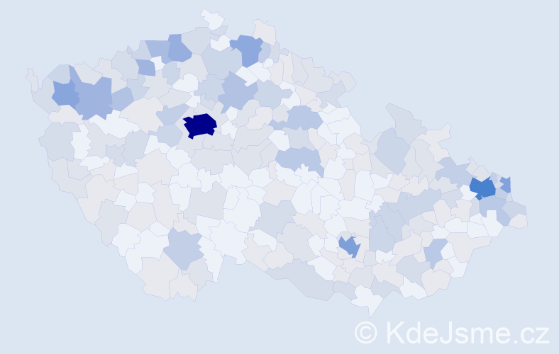 Jméno: 'Valeria', počet výskytů 473 v celé ČR
