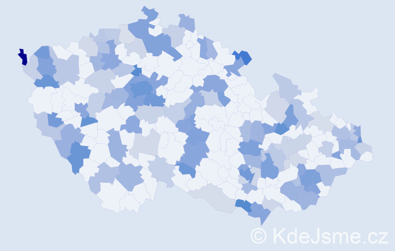 Jméno: 'William', počet výskytů 252 v celé ČR