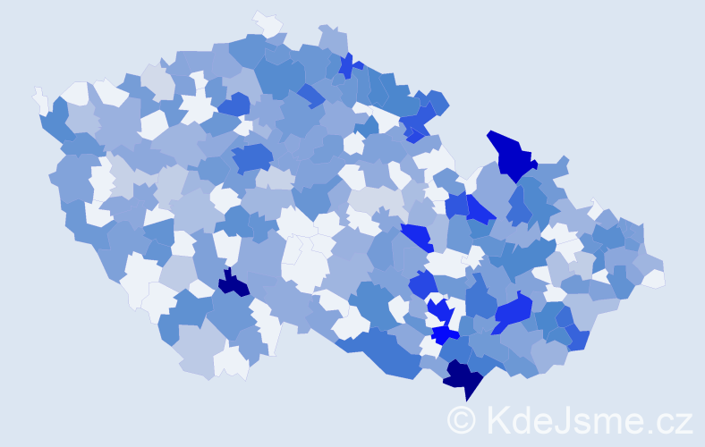 Jméno: 'Lubomíra', počet výskytů 593 v celé ČR