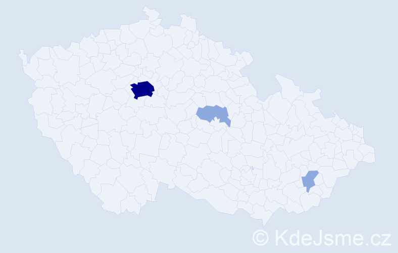 Jméno: 'Zdar', počet výskytů 7 v celé ČR