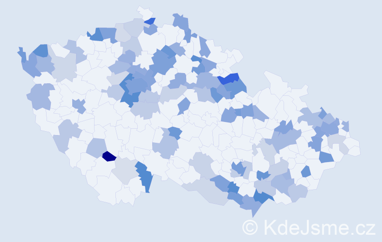 Jméno: 'Lilian', počet výskytů 172 v celé ČR