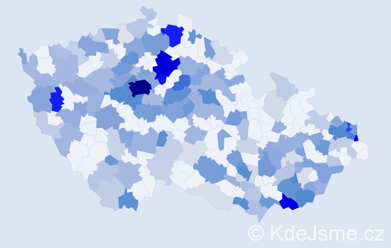 Jméno: 'Branislav', počet výskytů 543 v celé ČR