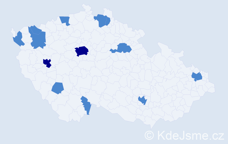 Jméno: 'Duc Toan', počet výskytů 17 v celé ČR