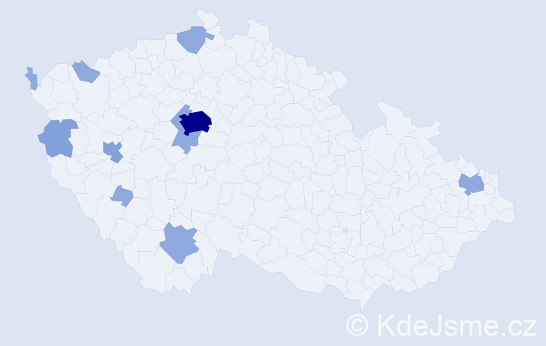 Jméno: 'Olexiy', počet výskytů 19 v celé ČR