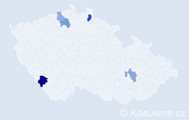 Jméno: 'Semen', počet výskytů 6 v celé ČR