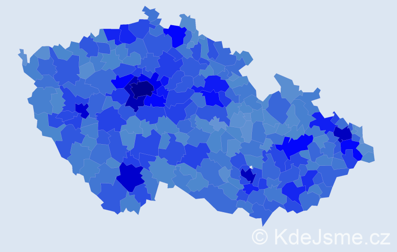 Jméno: 'Martina', počet výskytů 81274 v celé ČR