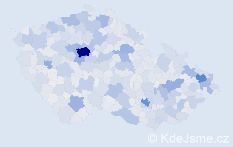 Jméno: 'Natálie', počet výskytů 33761 v celé ČR